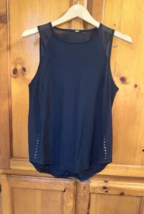 Lululemon Sculpt Tank Top Shirt Women’s 8 Black Mesh Singlet Racerback Running - Picture 1 of 6