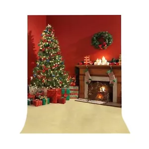 1.5x2m Merry Christmas Photography Backdrops Tree Wall Backdrop Photo Background - Picture 1 of 6