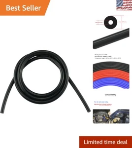 5FT High-Temperature Silicone Vacuum Tubing Hose, 1/8" ID, 130 PSI Black - Bild 1 von 7