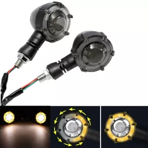 2x Motorcycle LED Turn Signals Light For Yamaha V Star 250 650 950 1100 1300 - Picture 1 of 12