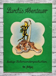 1962 Lurchis Abenteuer 16. Folge Salamander Tiger Indien Schuhe Comic Reklame - Picture 1 of 3