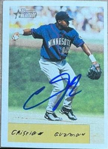 Cristian Guzman Autographed 2002 Bowman Heritage #303 - Picture 1 of 1