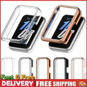 PC Diamond Inlaid Case Watch Half Cover Case for Samsung Galaxy Fit 3 - Zdjęcie 1 z 27