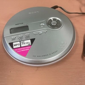 Sony Walkman D-NE241 Silver Portable Compact CD Player - Tested Working - Picture 1 of 3