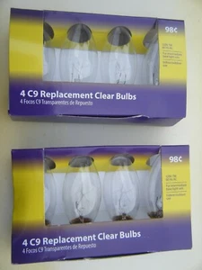 C-9 Xmas Replacement Bulbs--"Clear"-- Light Keeper Pro 8 Bulbs - Picture 1 of 1