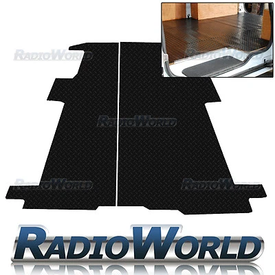Full Rear For  Renault Trafic Van 2001 - 2014 Black Rubber Tailored Van Mat 3mm - Image 1 of 3
