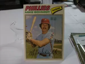 1977 Topps Cloth Stickers #41 - Mike Schmidt VAR - Two (**) 77-002 - Picture 1 of 2