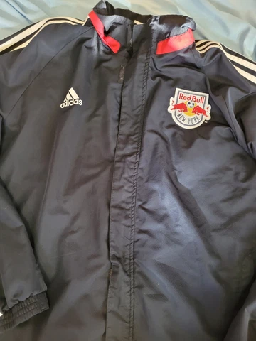 New York Red Bulls Adidas wind jacket Full Zip Mens XL Excellent condition Cover