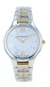 Raymond Weil Noemia weißes Diamant-Zifferblatt 32 mm Quarz Damenuhr 5132-STP-00985 - Bild 1 von 7