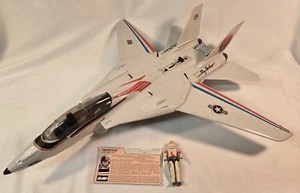 ARAH 1983 G.I. Joe Skystriker XP-14F Hasbro w/Pilot "ACE" & File Card Incomplete - Picture 1 of 12