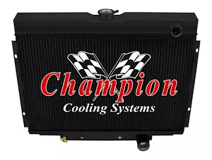 SZ 3 Row Black Finish Radiator Lowhose Pass 24" for 1967-1970 Mercury Cougar XR7 - Foto 1 di 7
