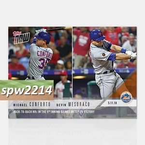 2018 Topps Now Michael Conforto/Devin Mesoraco #200 Back-to-Back HRs Lift Mets - Bild 1 von 1
