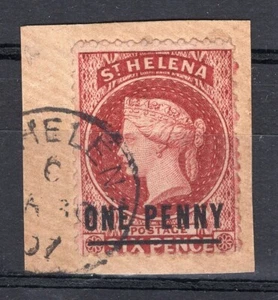 BRITISH ST. HELENA, SC # 33, USED ON FRAGMENT - Picture 1 of 1