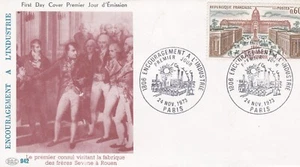 FRANCE 1973 FDC ENCOURAGEMENT A L'INDUSTRIE YT 1775 - Foto 1 di 1