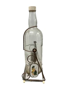 Botella de whisky vacía vintage grande Dewar's White Label de 1 galón con base - Imagen 1 de 7