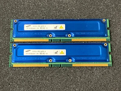 Samsung MR16R0824AN1-CK8 64MB (128MB Total) RAM Korea 0052 (2) Piece Set - Image 1 of 2
