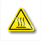 Industrial Safety Decal Sticker caution HOT SURFACE - HIGH HEAT warning label