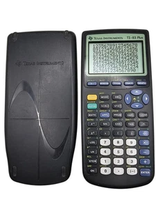 Texas Instruments TI-83 Plus Graphing Calculator With Cover Black - Picture 1 of 4