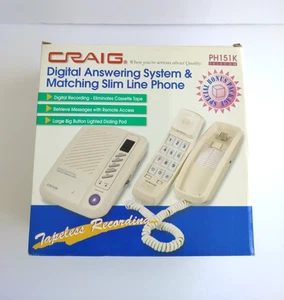 Craig Tapeless Cyfrowy system odbierania telefonów PH151K Nowy w pudełku Telefon VTG - Zdjęcie 1 z 7