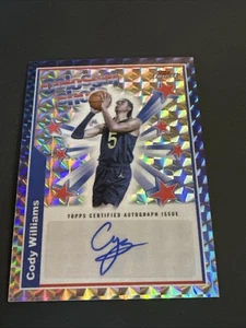 2025 Topps Finest Colossal Shots Cody Williams Auto Rookie Utah Jazz - Picture 1 of 11