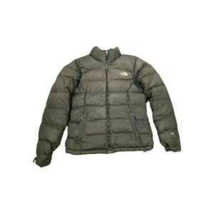 The North Face 700 Down Jacket Womens Small Black Full Zip Mock Neck Winter - Picture 1 of 10
