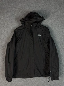 The North Face Windbreaker Jacket Mens Size XL Black Long Sleeve Full Zip Hooded - Picture 1 of 15