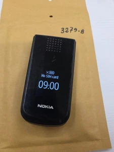 NOKIA 2720 BLACK BIG BUTTON FLIP PHONE SIM FREE - UNLOCKED - Picture 1 of 3