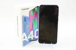 Samsung Galaxy A40 Dual SIM (Unlocked) 64GB Blue Grade C Original Box - Afbeelding 1 van 5