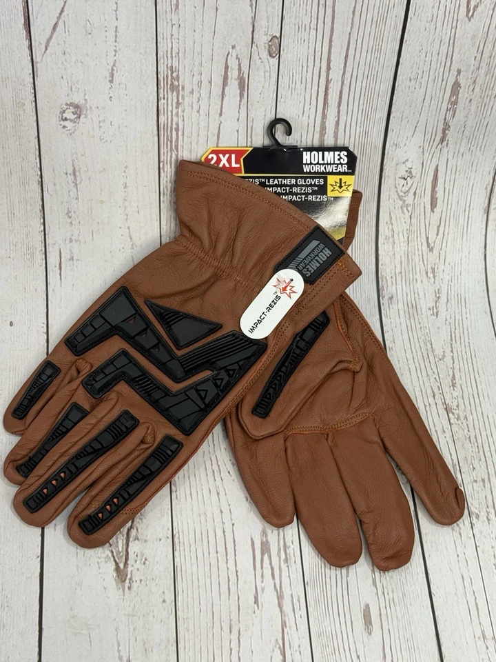 Guantes de cuero Holmes Workwear Impact-Rezist™ - 2XL (nuevos con etiquetas) Foto 1 de 1