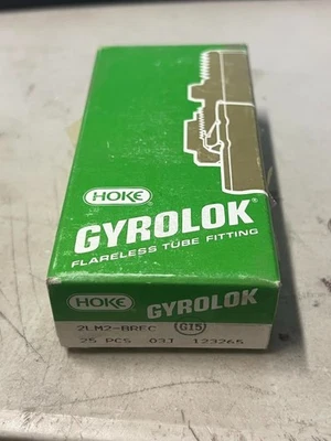 Lot of 25 2LM2-BREC Hoke Male Elbow 1/8 Compression x 1/8 npt New NIB - Image 1 of 4