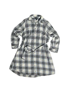 Torrid Plaid Flannel Shirt Dress Size 00 Belted Long Sleeve - Picture 1 of 9