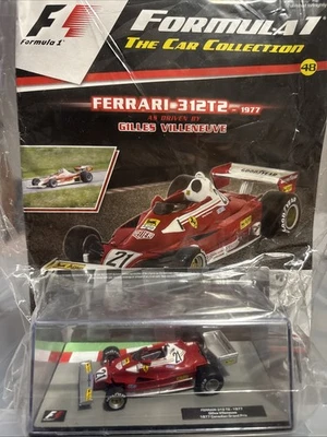 1/43 Scale Ferrari 312T2 Gilles Villeneuve 1977 Unopened + Case & Magazine - Image 1 of 2