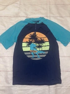 Camisa de natación rashguard Wonder Nation grande 10/12 para niños - Imagen 1 de 3
