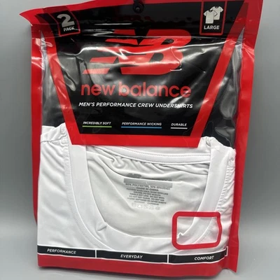 Camiseta interior New Balance Performance Crew manga corta talla L Foto 1 de 4