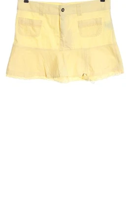FISHBONE Minifalda Mujeres Falda Talla EU 40 amarillo pálido look casual - Imagen 1 de 4