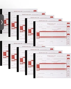 10 Pack Driver Daily Log Book 8.5” x 5.5” Drivers Log with Detailed Driver Vehic - Picture 1 of 6