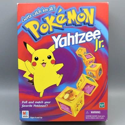 Pokemon Yahtzee Jr Vintage 1999 Milton Bradley Hasbro Nintendo COMPLETO Foto 1 de 4
