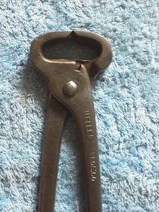 Heller Bros USA 8" Horse Cattle Hoof Nippers Pincers Farrier Farm Old Hand Tool - Picture 1 of 21