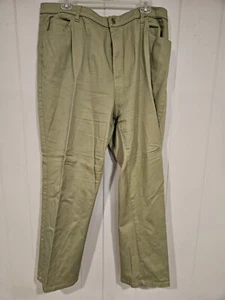Womens White Stag Olive Green Cotton Pants Size 18 Average - Picture 1 of 3