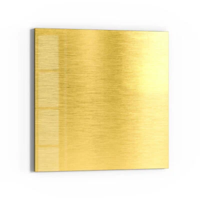 DEQORI Magnettafel Glas 'Gebürstete Goldoberfläche' beschreibbar, viele Größen - Bild 1 von 4