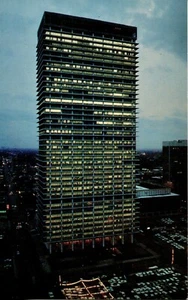 Houston Texas Humble Building Humble Oil & Refining Company 1960er Postkarte - Bild 1 von 2