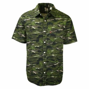 Camisa tejida Levi's verde camuflaje para hombre S/S - Imagen 1 de 6