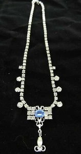Collar colgante azul de 15" firmado por Marianne - Imagen 1 de 5