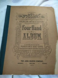 American Artists Edition, 1890 Vierhandalbum, Klavierduett Noten - Bild 1 von 6