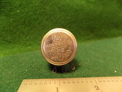 1 AB Allen Bradley 250 OHM Type J Linear Taper Potentiometer JA1N200P251UA NOS - Image 1 of 2