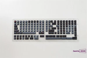 Oblivion 143 Keycaps Black Gray Cherry height Dye-sub PBT for Cherry MX Keyboard - Picture 1 of 9