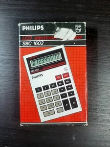 PHILIPS SBC 1602 calculator taschenrechner calculadora NEW Very Rare - Bild 1 von 12
