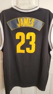 Adidas NBA Cleveland Cavaliers LeBron James Jersey Black Men's M - Picture 1 of 3