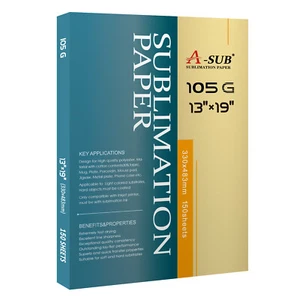 A-SUB Sublimation Paper 13x19 150 Sheets for Inkjet Sublimation Printers 105g - Picture 1 of 9