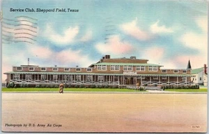Service Club Sheppard Field TX US Army Air Corps Vintage Postkarte veröffentlicht 1944 - Bild 1 von 2